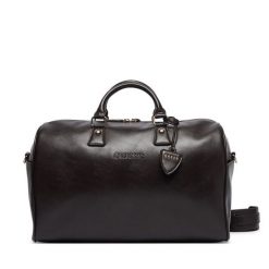 Torba weekendowa Guess. Brązowe torby podróżne Guess, z aplikacjami. Za 524.99 zł.
