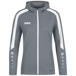 Damska bluza dresowa z kapturem Jako Power. Szare bluzy JAKO, bez wzorów, z dresówki, z kapturem. Za 386.50 zł.