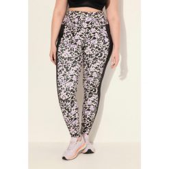 Damskie Legginsy sportowe szybkoschnące wzór w panterkę z recyklingu. Czarne legginsy Ulla Popken, plus size, bez wzorów, z materiału. Za 244.99 zł.