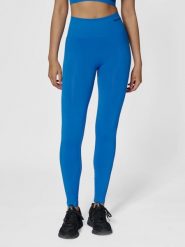 Damskie legginsy bezszwowe z wysokim stanem Hummel Tif. Niebieskie legginsy Hummel, xs, bez wzorów, z materiału, z podwyższonym stanem. Za 168.00 zł.