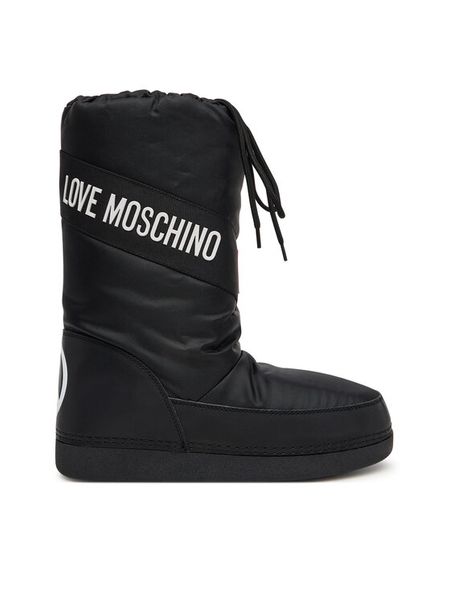 LOVE MOSCHINO Śniegowce JA24032G0NISA000 Czarny. Czarne trapery i śniegowce Love Moschino, z materiału. Za 459.99 zł.