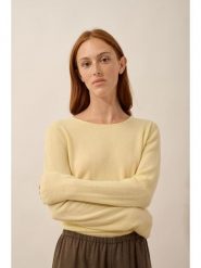Just Cashmere Kaszmirowy sweter "Vivian" w kolorze żółtym rozmiar: L. Żółte swetry Just Cashmere, l, bez wzorów, z kaszmiru, bez ramiączek. Za 347.99 zł.