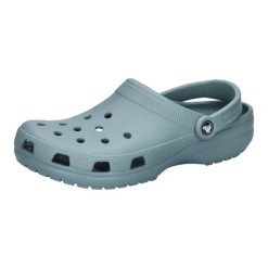 Kapcie Crocs Classic Sabot U Dorośli. Niebieskie obuwie domowe Crocs, bez wzorów, z materiału, bez zapięcia. Za 259.99 zł.