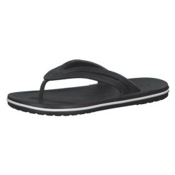 Japonki damskie Crocs Crocband Flip W. Czarne klapki Crocs, bez wzorów, z materiału, bez obcasa. Za 107.65 zł.