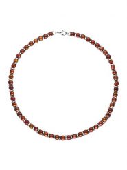 Mitzuko Naszyjnik perłowy w kolorze brązowym - dł. 40 cm rozmiar: onesize. Brązowe naszyjniki Mitzuko, z perłą, srebrne. Za 260.99 zł.