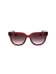 Longchamp Damskie okulary przeciwsłoneczne w kolorze czerwonym rozmiar: 52. Czerwone okulary przeciwsłoneczne Longchamp, bez wzorów, z tworzywa sztucznego, wakacyjne. Za 245.38 zł.
