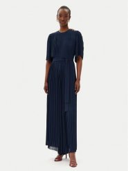 TWINSET Kombinezon 251TP2050 Granatowy Loose Fit. Niebieskie sukienki Twinset, bez wzorów, z syntetyku, bez kołnierzyka, bez ramiączek. Za 999.99 zł.