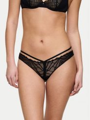 Triumph Stringi That Night In Vegas 10224867 Czarny. Czarne stringi Triumph, bez wzorów, z syntetyku. Za 69.99 zł.