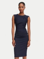 Rinascimento Sukienka koktajlowa CFC0130273003 Granatowy Slim Fit. Niebieskie sukienki Rinascimento, s, bez wzorów, z syntetyku, wizytowe, bez kołnierzyka, bez ramiączek. Za 469.99 zł.