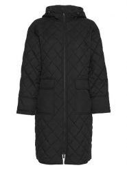 MOSS COPENHAGEN Płaszcz pikowany "Nichella" w kolorze czarnym rozmiar: L/XL. Czarne płaszcze Moss Copenhagen, l, bez wzorów, bez kaptura. Za 340.99 zł.