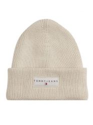Tommy Jeans Czapka Tjw Linear Beanie AW0AW17913 Écru. Czapki Tommy Jeans, bez wzorów, z bawełny. Za 129.99 zł.