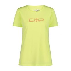 Koszulka turystyczna damska CMP. Zielone koszulki sportowe CMP, bez wzorów, bez ramiączek. W wyprzedaży za 41.99 zł.
