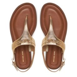 Klapki MICHAEL Michael Kors. Żółte klapki MICHAEL Michael Kors, bez wzorów, bez obcasa. Za 349.99 zł.