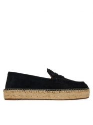 LAUREN RALPH LAUREN Espadryle Luize 802953958003 Czarny. Czarne espadryle Lauren Ralph Lauren, bez wzorów, ze skóry, bez obcasa, bez zapięcia. Za 499.99 zł.