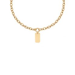 Naszyjnik Łańcuch No.1 z pozłacanym Nieśmiertelnikiem 2,4 cm. Naszyjniki Lilou, pozłacane. Za 403.00 zł.