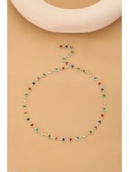 Atelier MIU Pozłacany naszyjnik z cyrkoniami - dł. 50 cm rozmiar: onesize. Żółte naszyjniki Atelier MIU, z cyrkonią, pozłacane. Za 34.99 zł.