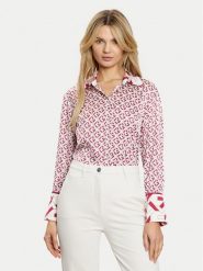 Guess Koszula W4YH47 WF1T2 Różowy Regular Fit. Czerwone koszule Guess, s, z aplikacjami, z syntetyku, bez kołnierzyka, bez ramiączek. Za 259.99 zł.