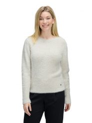 BETTY & CO Sweter w kolorze kremowym rozmiar: 42. Brązowe swetry Betty & Co, bez wzorów, bez ramiączek. Za 159.95 zł.