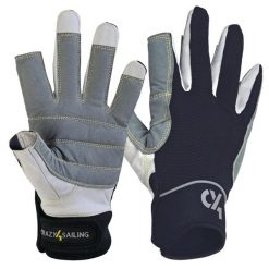 Rękawice Żeglarskie Offshore C4S. Czarne rękawiczki CRAZY4SAILING, bez wzorów, sportowe. Za 101.95 zł.