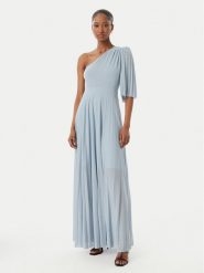 Artigli Sukienka wieczorowa ACAB004517 Turkusowy Regular Fit. Niebieskie sukienki Artigli, bez wzorów, z wiskozy, wizytowe, bez kołnierzyka, bez ramiączek. Za 609.99 zł.