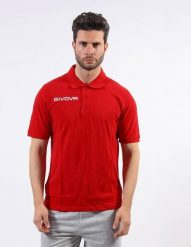 Givova Polo Cotone Piquet - koszulka polo z bawełny, krótki rękaw. Czerwone koszulki polo Givova, na lato, l, bez wzorów, z bawełny, bez kołnierzyka, bez ramiączek. Za 62.52 zł.