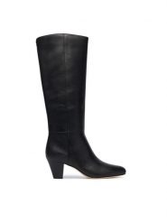 LAUREN RALPH LAUREN Kozaki Emrsyn Tl Hl Bo Tal 802P15714001 Czarny. Czarne kozaki Lauren Ralph Lauren, ze skóry, bez obcasa, na słupku, bez zapięcia. Za 1,499.00 zł.