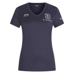Koszulka damska HV Polo Favouritas Tech. Niebieskie koszulki polo HV POLO, bez wzorów, bez ramiączek. Za 251.50 zł.