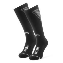Skarpety uciskowe, 2 pary – Skarpety sportowe – Skarpety do biegania – czarne. Czarne skarpety HEN SPORTSGEAR, bez wzorów, z nylonu. Za 99.00 zł.