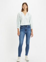 Levi's® Jeansy 721™ 18882-0595 Niebieski Skinny Fit. Niebieskie jeansy s, bez wzorów. Za 349.99 zł.