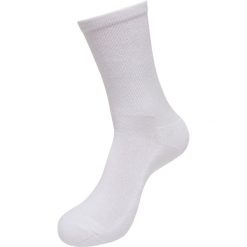 Skarpety Unisex Dla Dorosłych Z Gładkim Ściągaczem. Białe skarpety BUILD YOUR BRAND, bez wzorów. Za 40.99 zł.