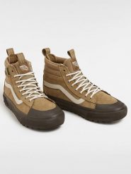 Vans Skórzane sneakersy "Sk8-Hi" w kolorze beżowym rozmiar: 44. Brązowe trampki Vans, bez wzorów, z materiału, za kostkę, bez zapięcia. Za 303.45 zł.