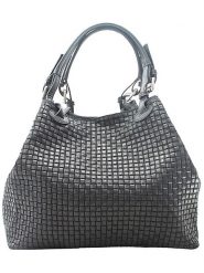 ORE10 Skórzana torebka w kolorze czarnym - 34 x 29 x 18 cm rozmiar: onesize. Czarne torby na ramię ORE10, bez wzorów, z materiału, przez ramię, bez dodatków. Za 276.95 zł.