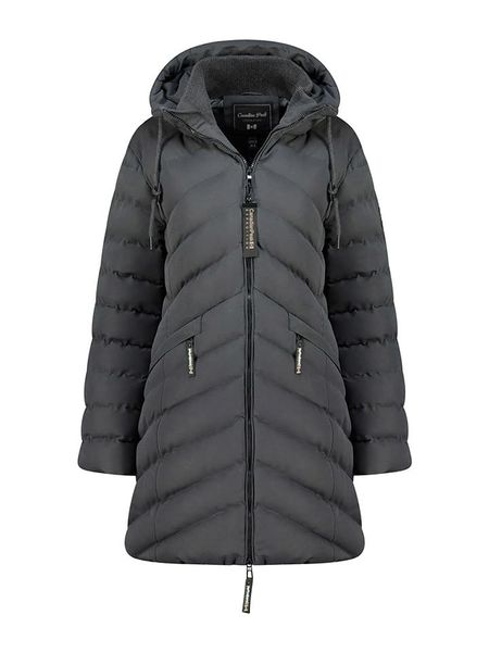 Canadian Peak Płaszcz zimowy "Clarisseak" w kolorze szarym rozmiar: XXL. Szare płaszcze Canadian Peak, na zimę, xxl, bez wzorów, z puchu, bez kaptura. Za 310.38 zł.