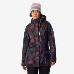 Kurtka snowboardowa damska Dreamscape SNB 100. Kurtki narciarskie DREAMSCAPE, m, bez wzorów, z materiału, bez kaptura, narciarskie. Za 299.99 zł.