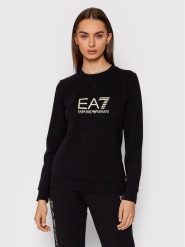 EA7 Emporio Armani Bluza 8NTM35 TJCQZ 0200 Czarny Regular Fit. Czarne bluzy EA7 Emporio Armani, s, bez wzorów, z bawełny, bez kaptura. Za 209.99 zł.