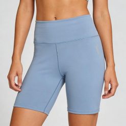 Krótkie legginsy Softee Session Azul Acero. Niebieskie legginsy SOFTEE, s, bez wzorów, z elastanu, z podwyższonym stanem, krótkie. Za 160.99 zł.