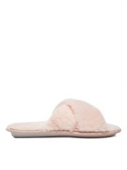 DeeZee Kapcie HHS-22JG-1006 Biały. Białe obuwie domowe DeeZee, bez wzorów, z materiału, bez zapięcia. Za 49.99 zł.