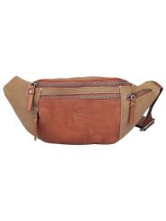 SPARWELL Skórzana saszetka w kolorze beżowo-jasnobrązowym - 32 x 14 x 7 cm rozmiar: onesize. Brązowe torby na ramię SPARWELL, bez wzorów, z materiału, sportowe, przez ramię, bez dodatków. Za 165.99 zł.