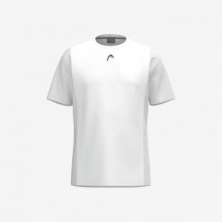 CLUB 25 Tech T-Shirt Boys. Białe t-shirty Head, bez wzorów, z meshu, bez kołnierzyka, bez ramiączek. W wyprzedaży za 135.00 zł.