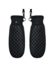EMU Australia Rękawiczki Damskie Margaret Mittens W7013 Czarny. Czarne rękawiczki EMU Australia, bez wzorów, ze skóry. Za 529.99 zł.