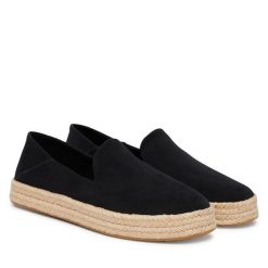Espadryle Toms. Czarne espadryle Toms, bez wzorów, bez obcasa, bez zapięcia. Za 349.99 zł.