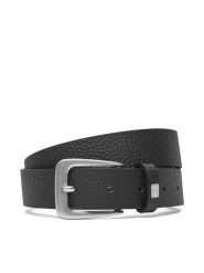 Tommy Jeans Pasek Damski Tjw Heritage Leather Belt 3.0 AW0AW17586 Czarny. Czarne paski Tommy Jeans, bez wzorów, z jeansu. Za 239.99 zł.