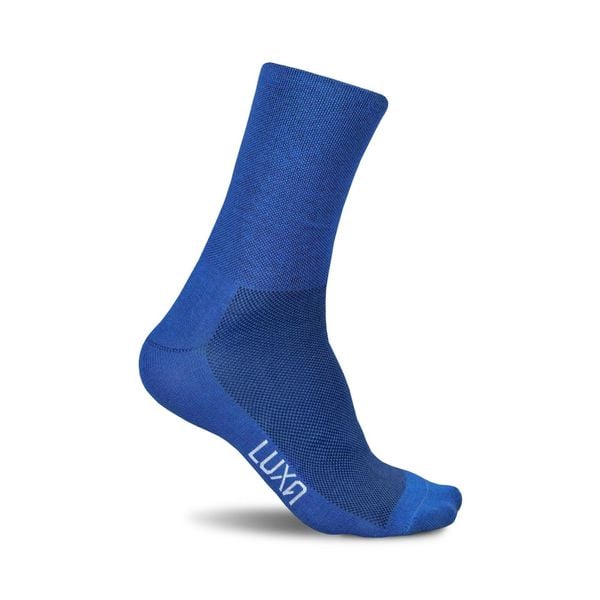 Skarpetki Rowerowe Unisex Luxa Classic. Niebieskie skarpety LUXA, bez wzorów, z materiału. Za 49.90 zł.