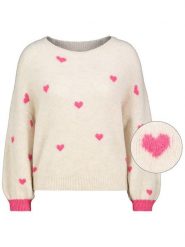 Sublevel Sweter w kolorze beżowo-różowym rozmiar: L/XL. Brązowe swetry Sublevel, l, bez wzorów, bez ramiączek. Za 115.24 zł.