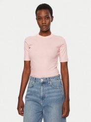 IVY OAK T-Shirt Kristin IO1100X2351 Różowy Slim Fit. Czerwone t-shirty IVY & OAK, s, bez wzorów, z bawełny, bez kołnierzyka, bez ramiączek. Za 219.99 zł.