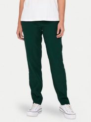 ONLY Chinosy Veronica 15291514 Zielony Slim Fit. Zielone spodnie materiałowe Only, bez wzorów, z syntetyku. Za 99.99 zł.