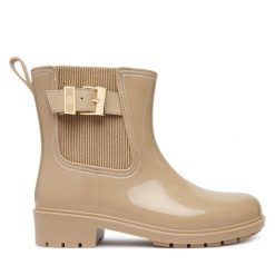 Kalosze Tommy Hilfiger. Brązowe kalosze TOMMY HILFIGER, bez wzorów. Za 409.99 zł.