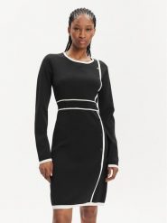 Silvian Heach Sukienka codzienna PGA22128VE Czarny Slim Fit. Czarne sukienki Silvian Heach, na co dzień, s, bez wzorów, z wiskozy, bez kołnierzyka, bez ramiączek, proste. Za 589.99 zł.