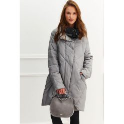 SZALIK DAMSKI. Niebieskie szaliki TOP SECRET, na jesień, bez wzorów, z tkaniny, eleganckie. W wyprzedaży za 19.99 zł.