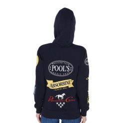 Bluza z kapturem unisex z logo. Niebieskie bluzy POOL'S, s, bez wzorów, z bawełny, z kapturem. Za 582.65 zł.